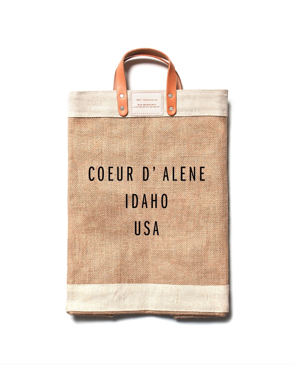 Apolis Large Natural Coeur d&#39;Alene Market Bag