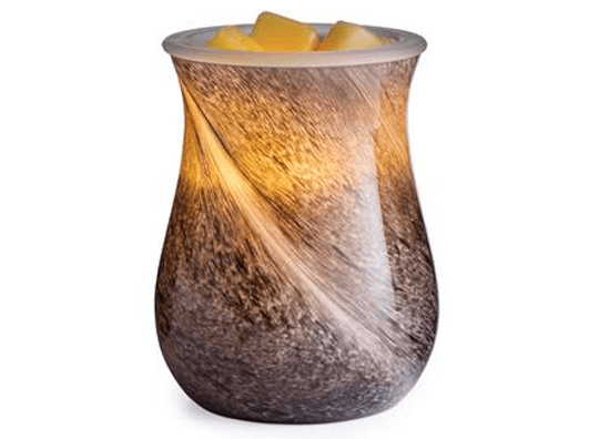 Blown Glass Illumination Fragrance Warmer Obsidian