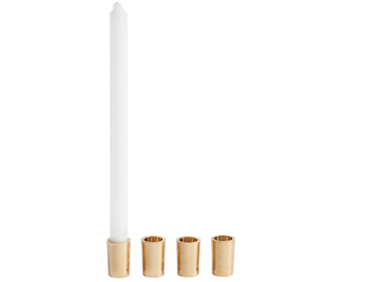 Simple Gold Candlestick Holder