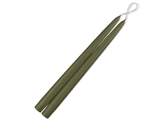 12&quot; Taper Candles - Moss Green