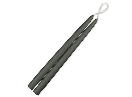 12&quot; Taper Candles - Pewter