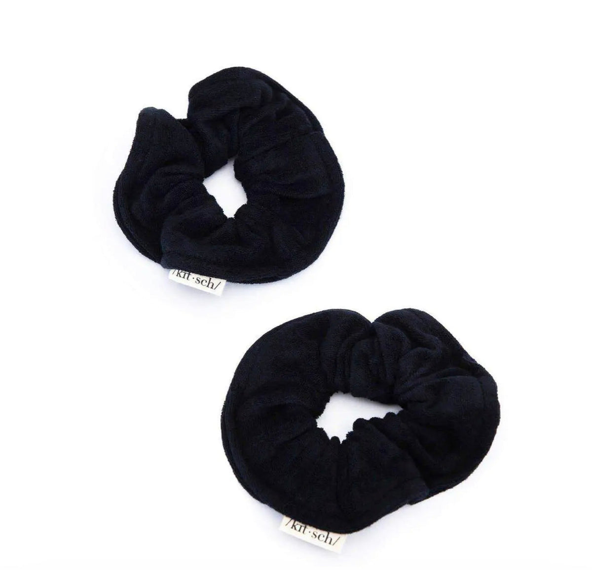 Eco-friendly Towel Scrunchies - Black