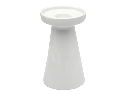 Large White Taper &amp; Pillar Candle Holder