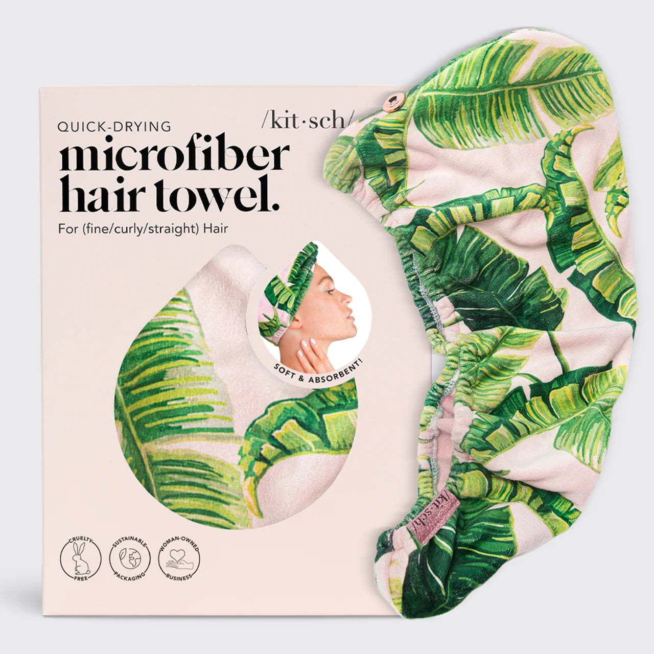 Microfiber Hair Towel - Palm