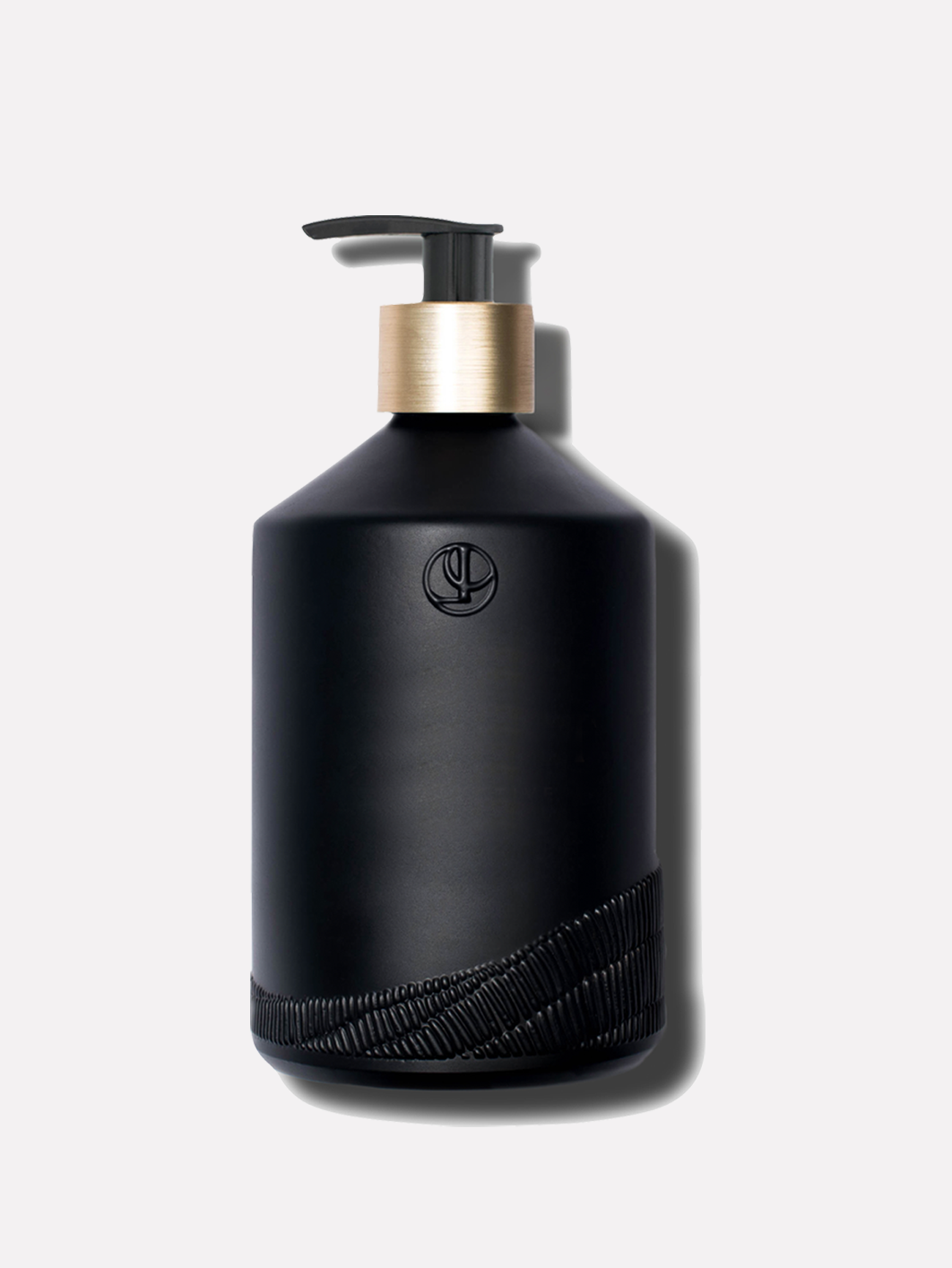 Glass Empty Soap Bottle - Matte Black, No Content