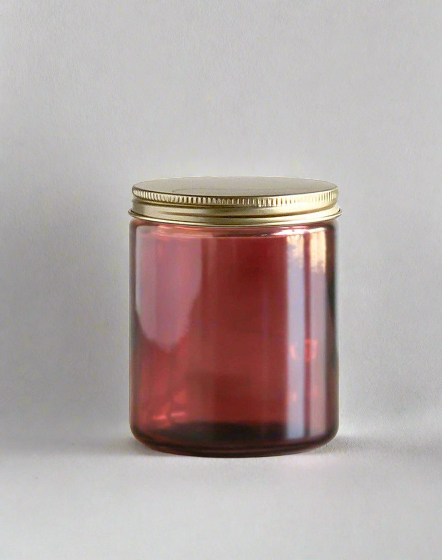 7oz Cranberry Glass Jar