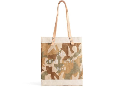 Apolis Lake Coeur d&#39;Alene Market Tote in Safari