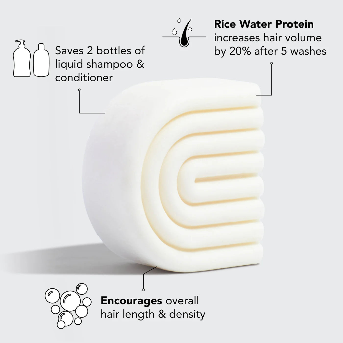 Rice Water Protein Conditioner Bar for Hair Growth