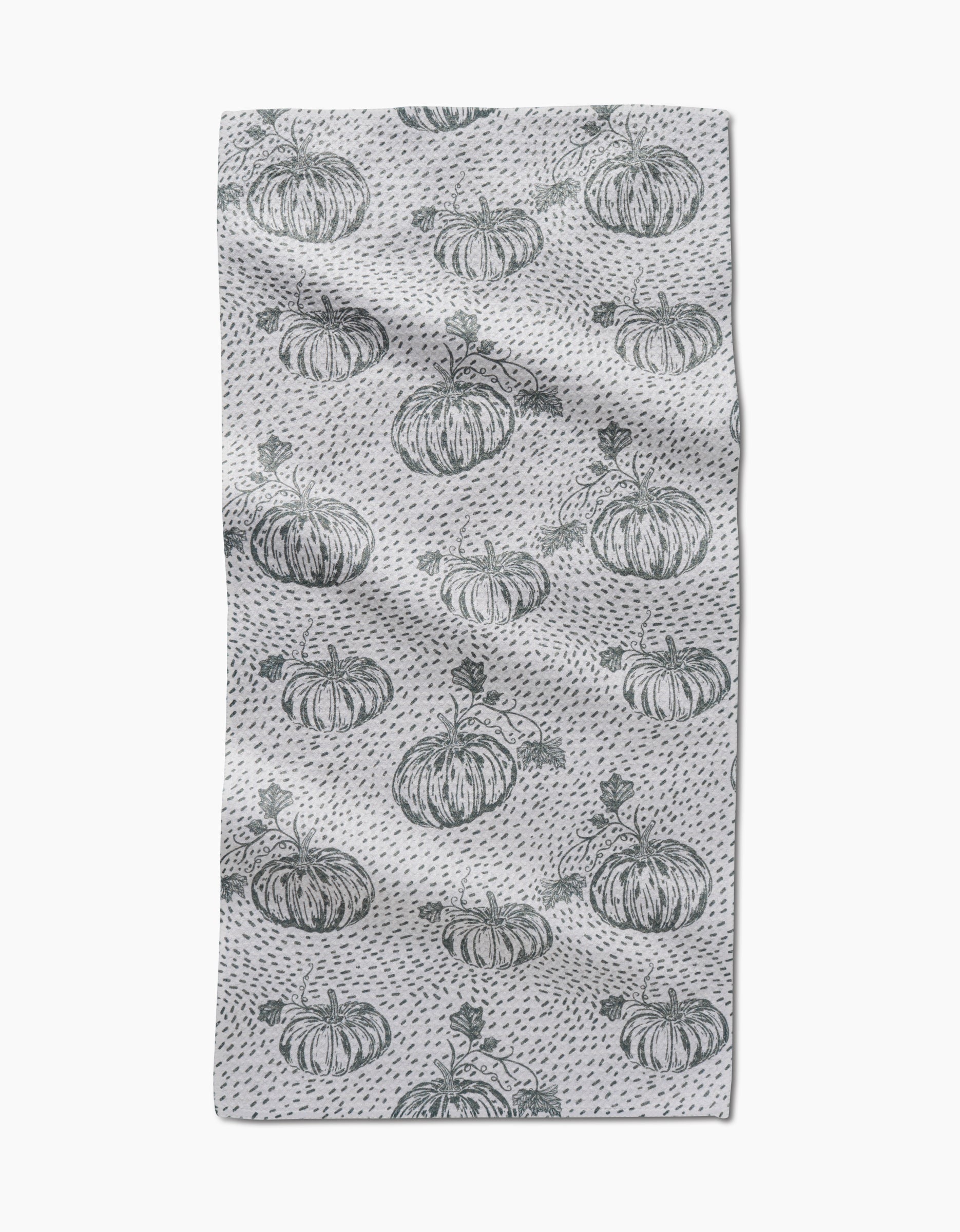 Sage Pumpkin Field Geometry Bar Towel