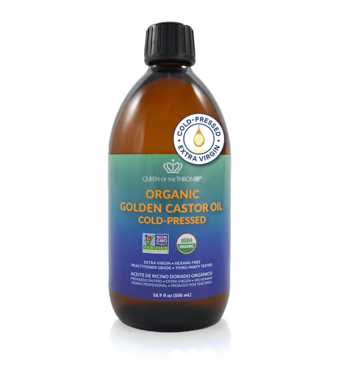 Organic Castor Oil 16.9oz 100% Pure, Hexane-Free, Extra Virgin