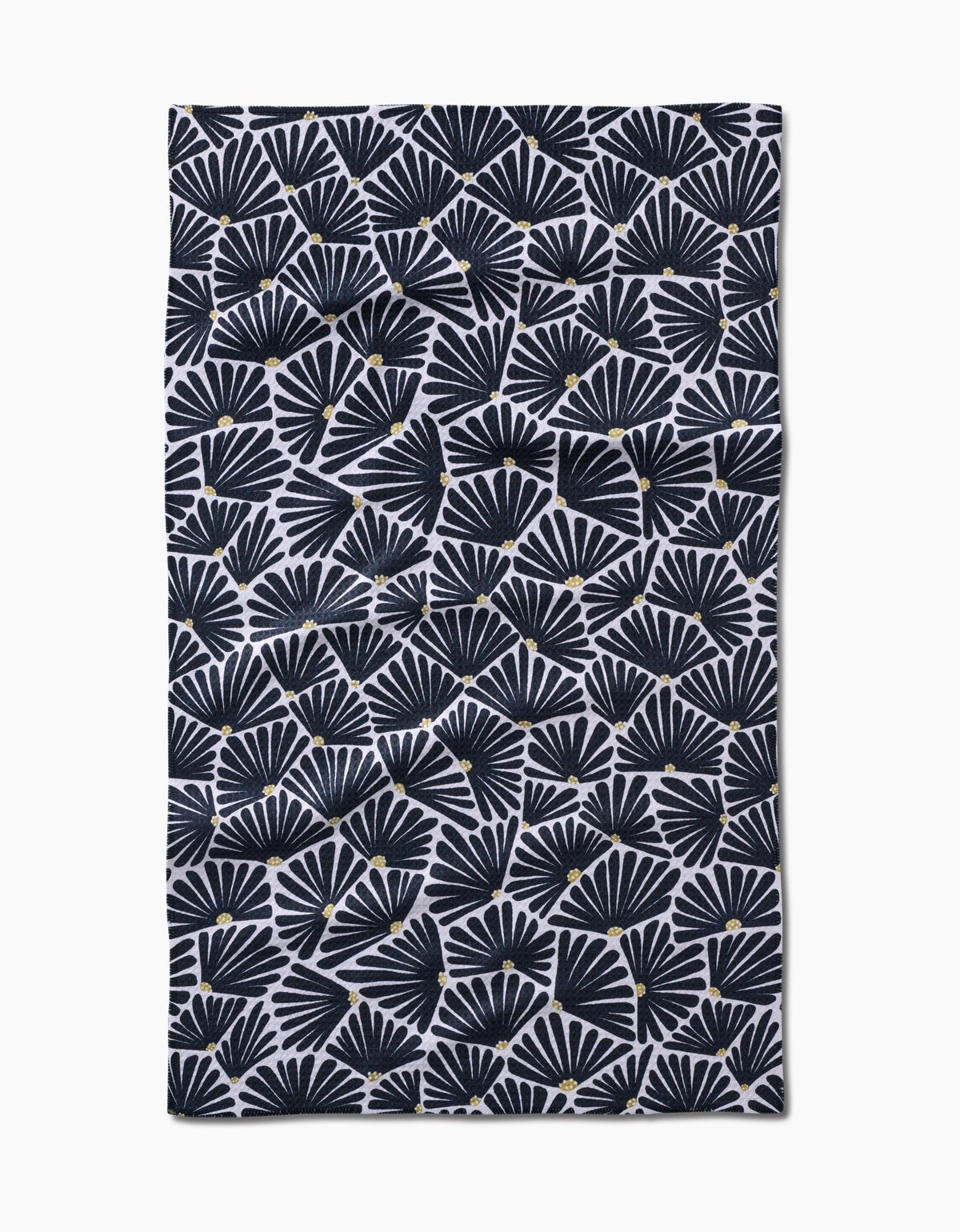 Solie Black Geometry Tea  Towel