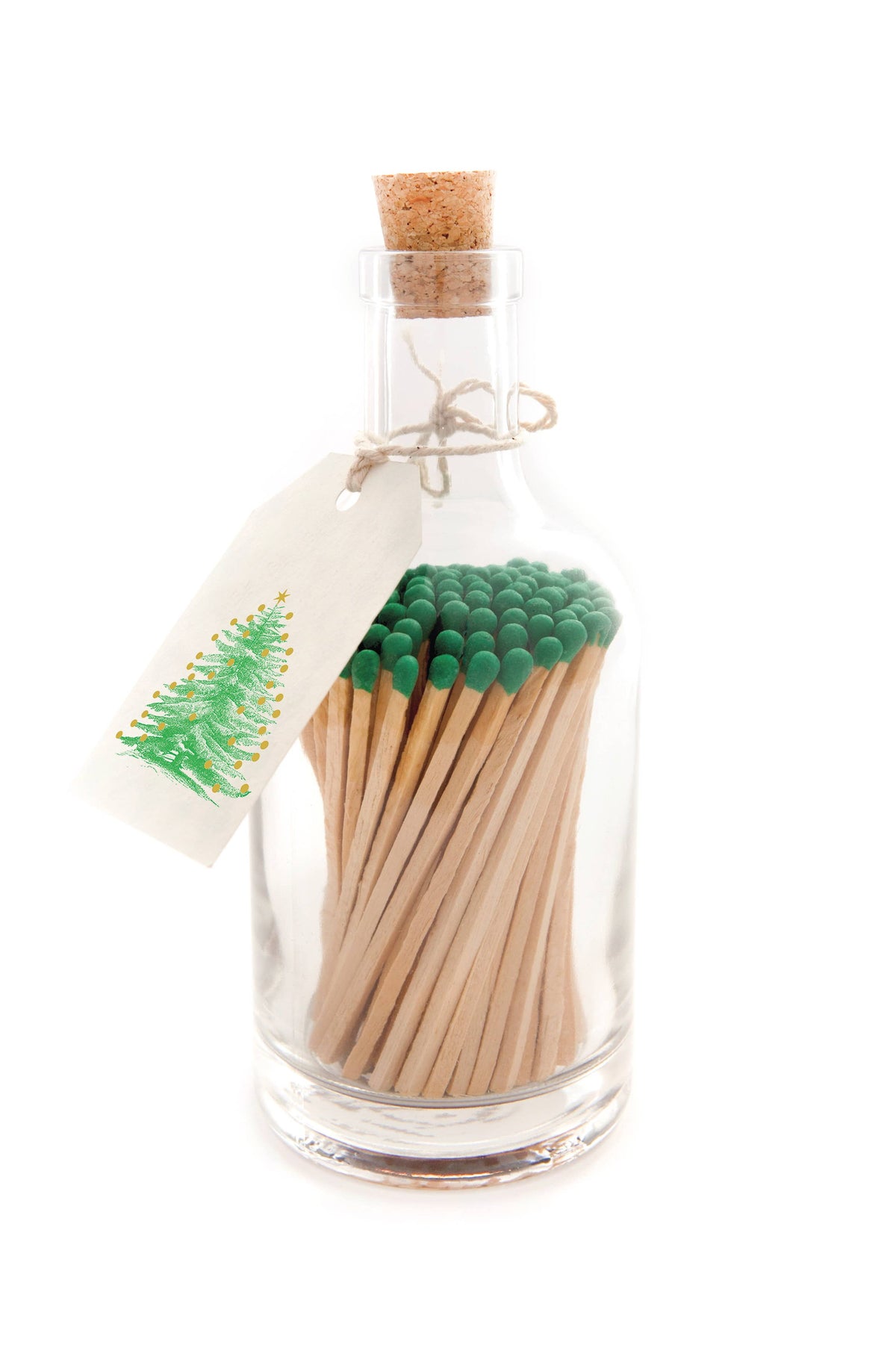 Tree | Glass Bottle - Christmas Safety Matches🎄